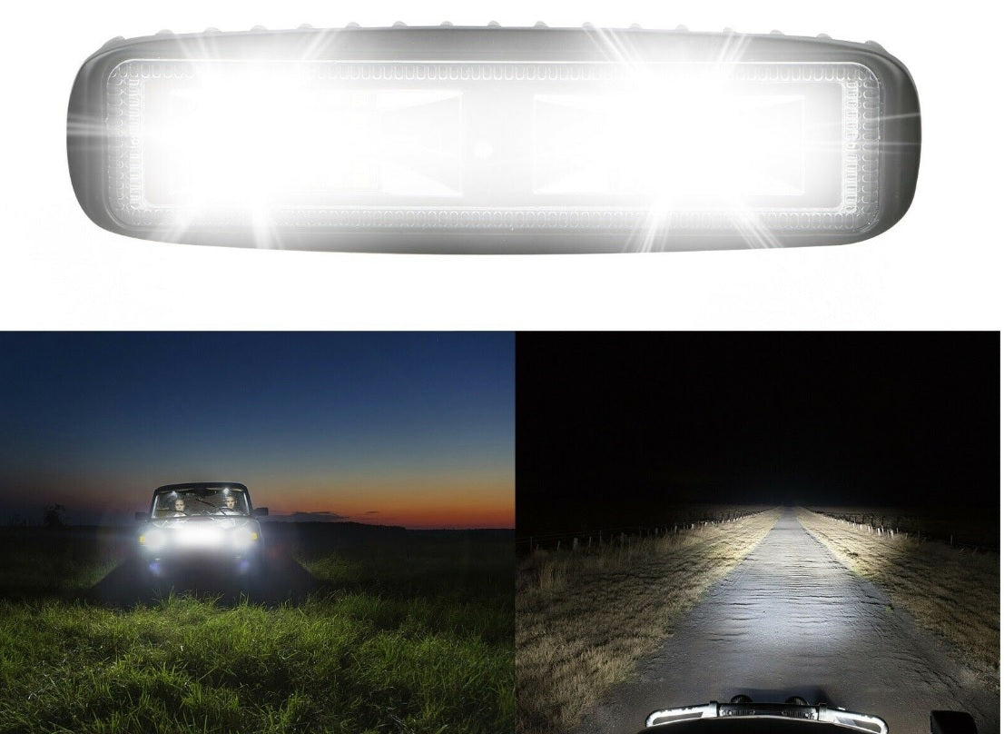16 См 48W Мощен Лед Диоден Бар 16 Led Халоген Лампа Прожектор 12V 24V