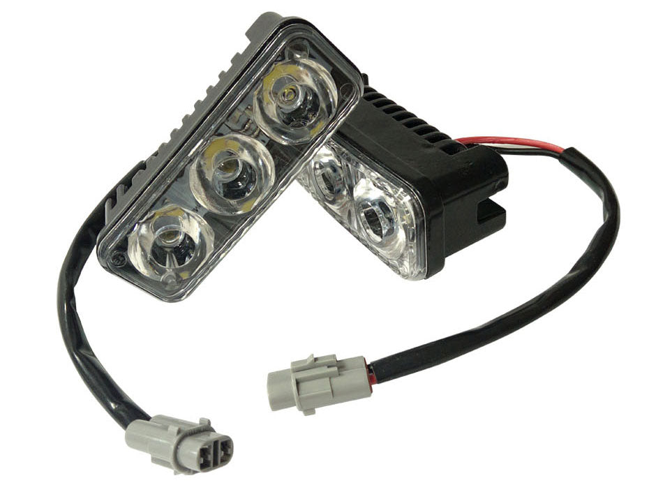 Комплект Предни Мощни 3 Led Лед Диодни Дневни Светлини 12V 3W НОВИ