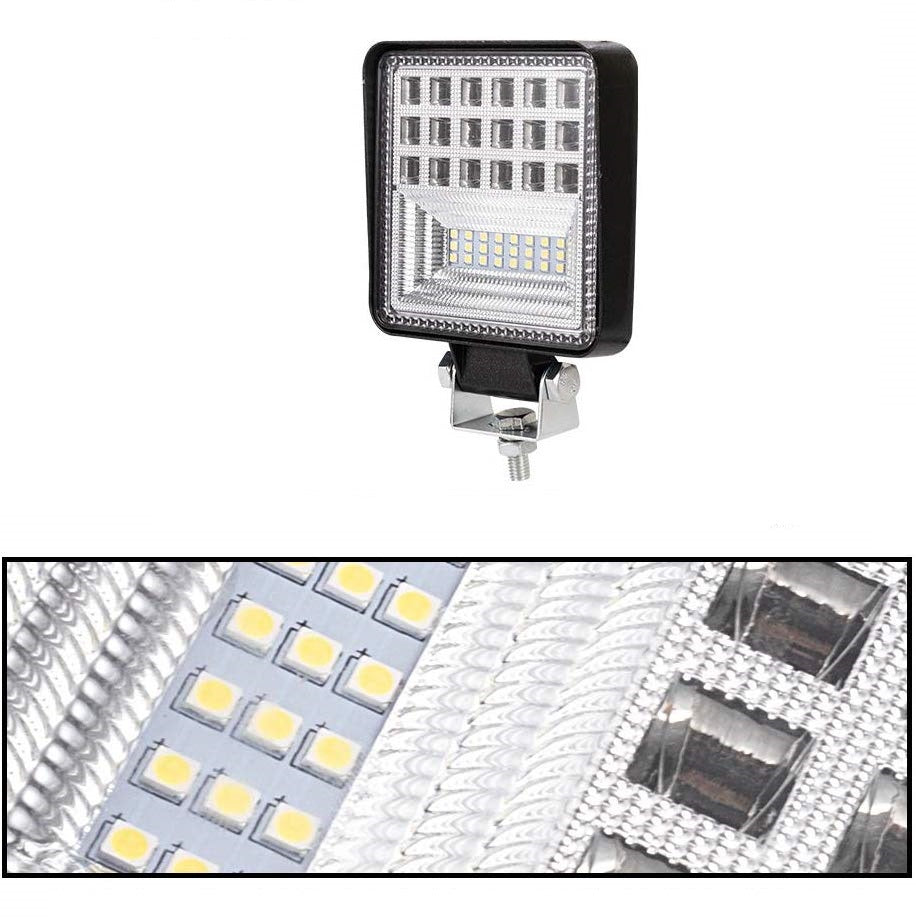 Супер Мощна 126W LED ЛЕД Диоден Фар Работна Лампа Прожектор Задна Светлина 2600 Лумена 12V / 24V