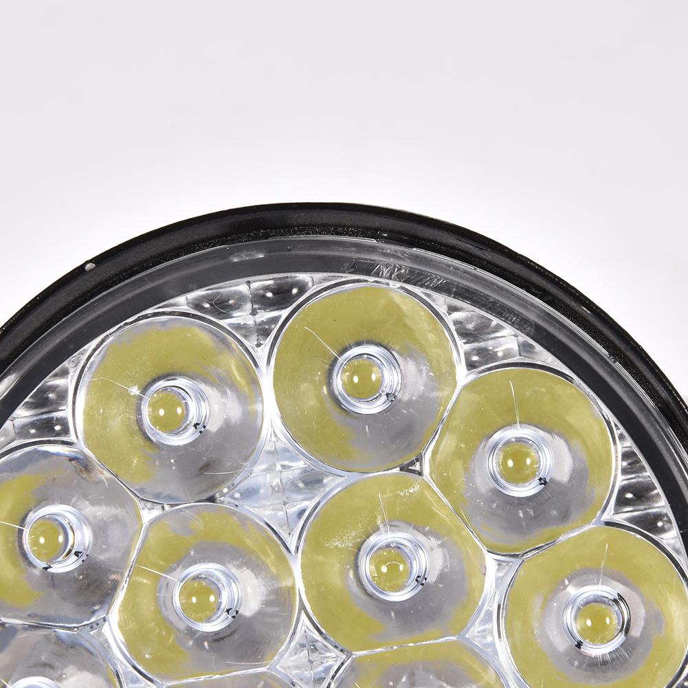 Комплект 2 Броя 42W Кръгли Мини Led Диоден Фар Прожектор Дневни Светлини 12V 24V