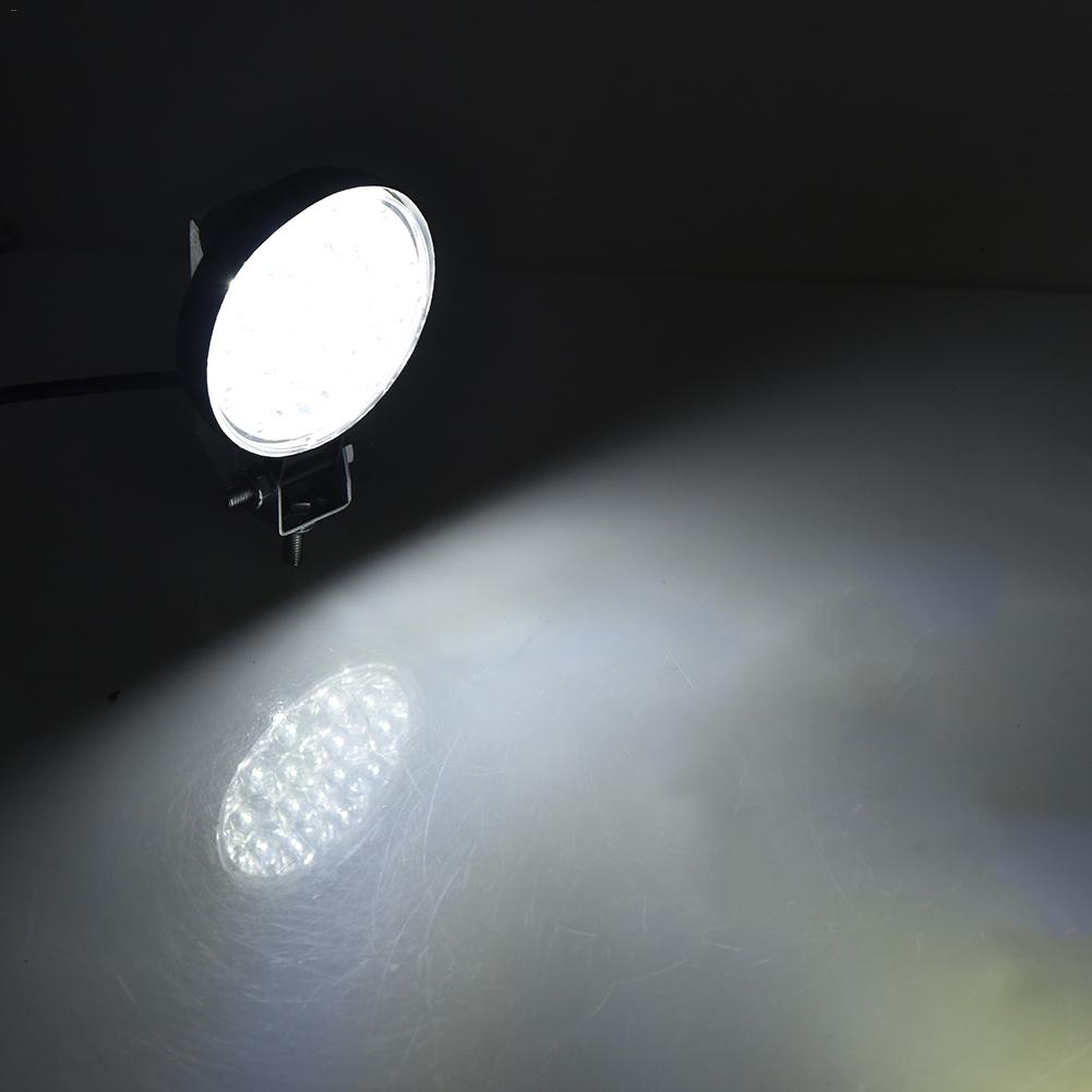 Комплект 2 Броя 42W Кръгли Мини Led Диоден Фар Прожектор Дневни Светлини 12V 24V
