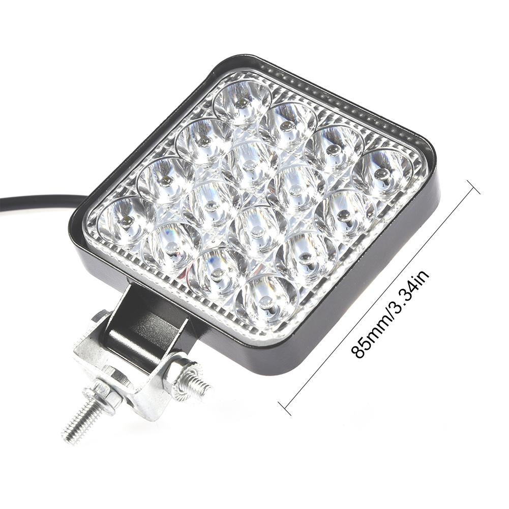 Комплект 2 Броя 48W Мини ЛЕД LED Диоден Фар Прожектор Дневни Светлини Диодна Лампа 12V 24V