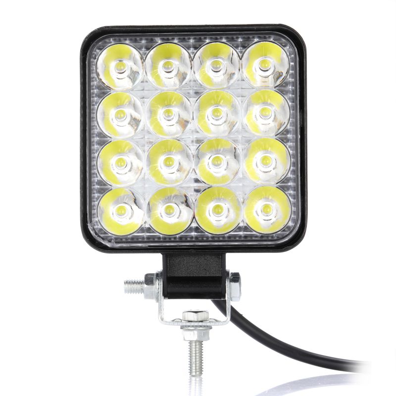 Комплект 2 Броя 48W Мини ЛЕД LED Диоден Фар Прожектор Дневни Светлини Диодна Лампа 12V 24V