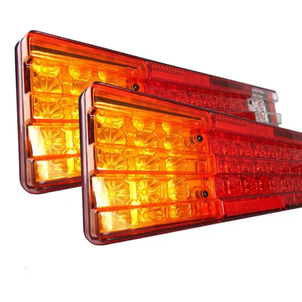 Комплект от 2 Броя Диодни LED Лед стопове 12V 420mm x 110mm x 75mm подходящи за Бус Камион Тир Ремарке Каравана