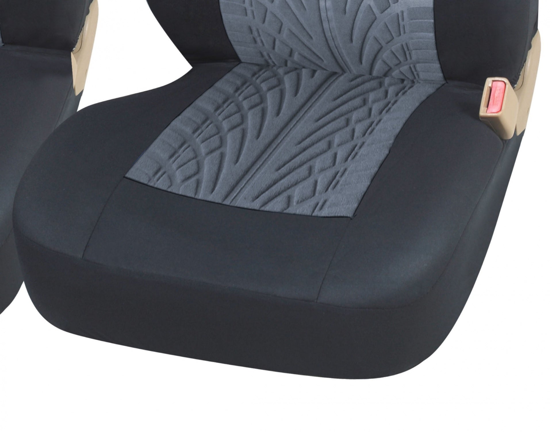 Комплект 2 + 1 тапицария/калъфи за бус/ван с шарка грайфер - Transit, Sprinter, Movano, Master, Crafter, Transporter, LT, Boxer, Jumper - текстил - черни - 5 части