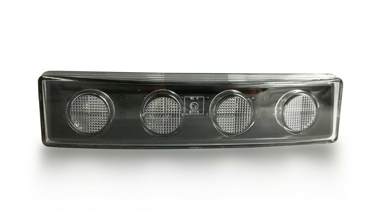 1бр БЯЛ преден габарит маркер за Скания Scania - 180mm x 40 mm + букса