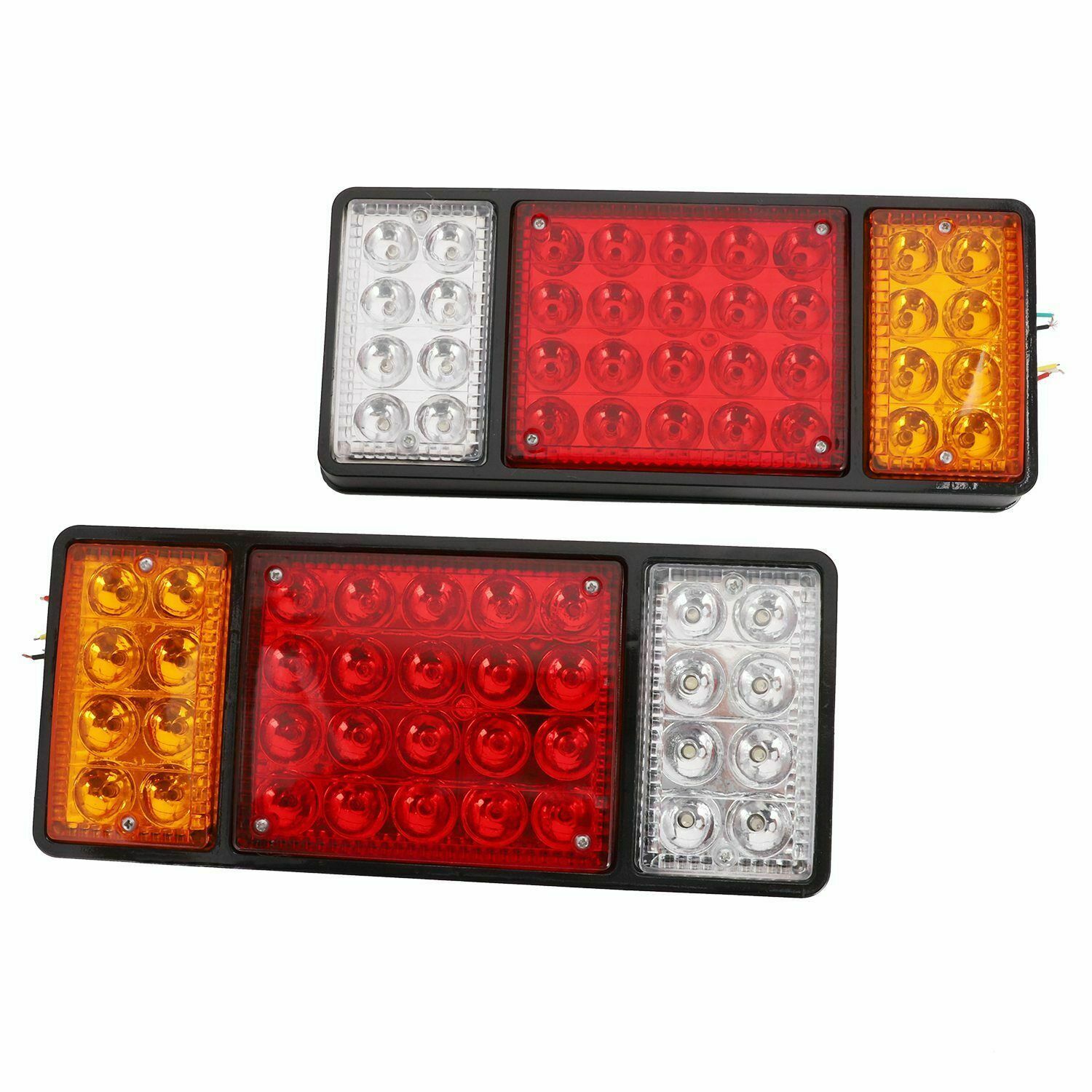 Комплект LED ЛЕД Диодни Стопове, Стоп, Задни светлини с 4 Функции, 12V, 31,5 cm x 13,5 cm Подходящ за ремаркета, каравани, селскостопански превозни средства и др