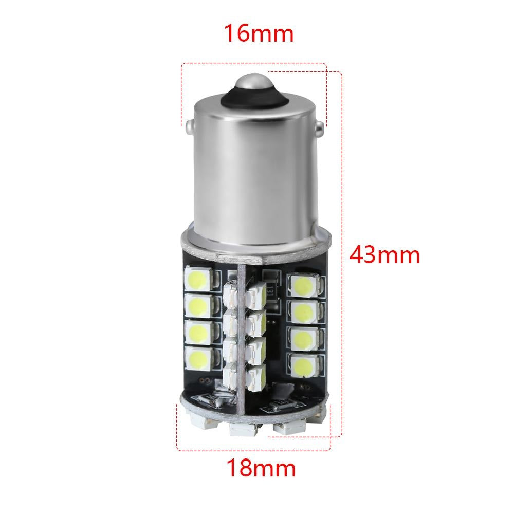 LED Лед Крушки, Мигач, 44 SMD, Canbus, 1156 (P21W), 12V, Оранжева, Жълта Светлина