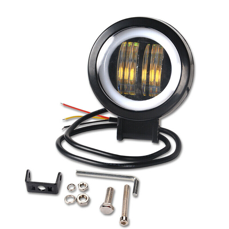 7D LED Халоген 7.5см Кръгла Диодна Работна Лампа Диоден Фар Прожектор Задна Светлина 20W 1000lm 12V/24V