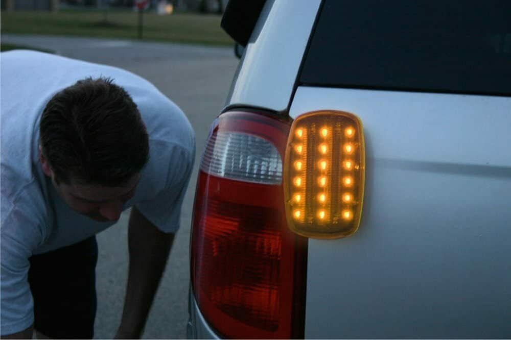 LED ЛЕД Аварийна/сигнална лампиа Маяк буркан с магнит 12/24V