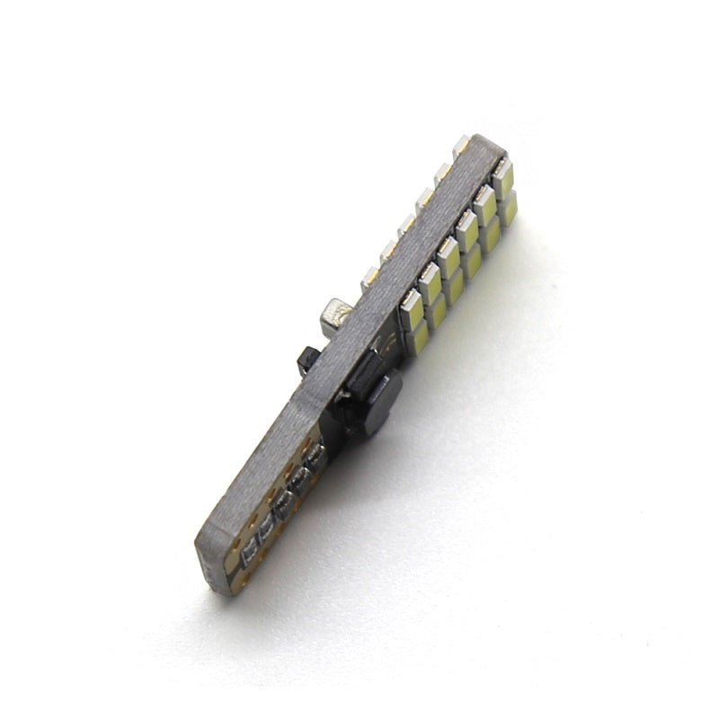Комплект от 2 броя T10 Led крушки W5W 24SMD 12V-24V бяла светлина в блистер