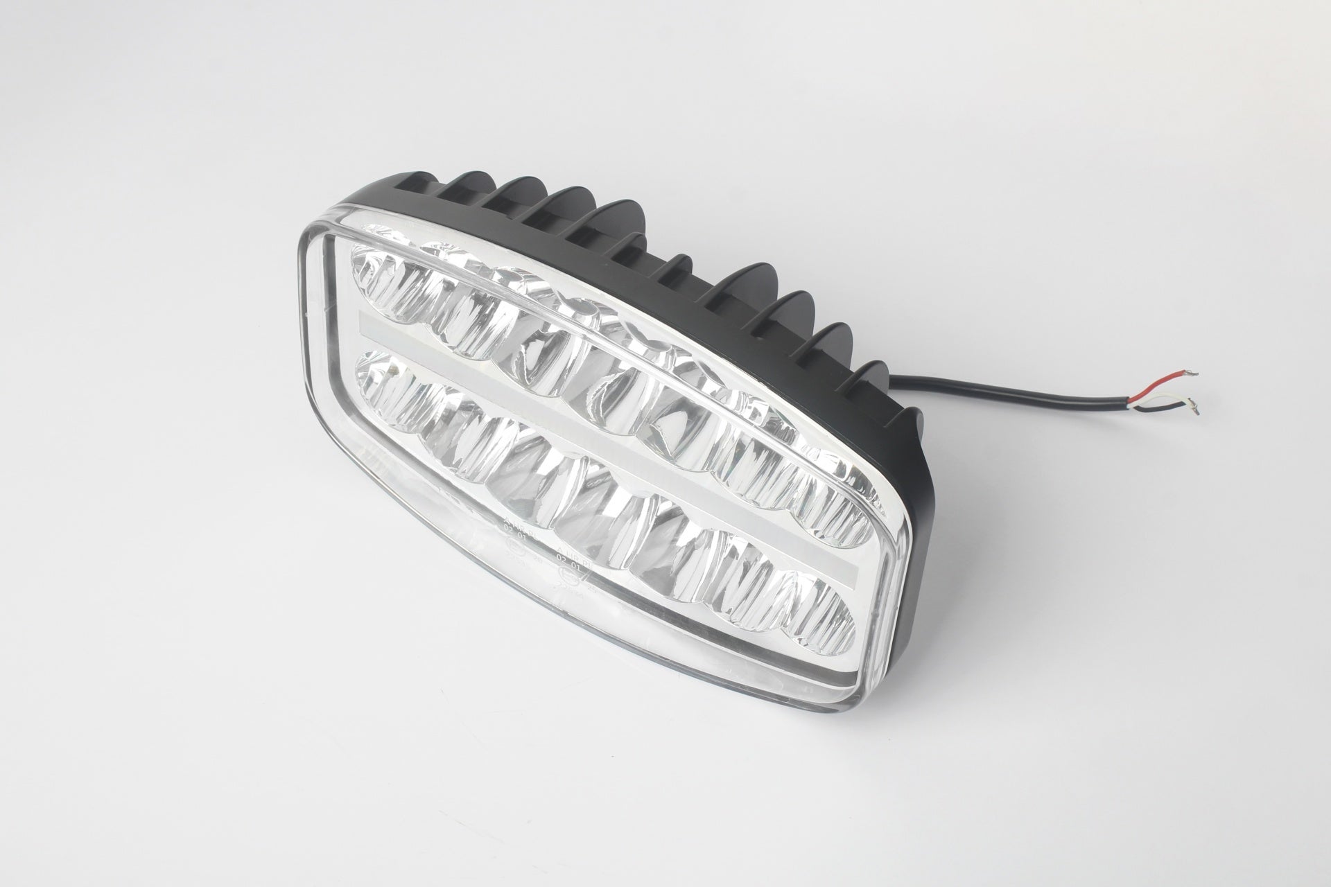 80W LED Лед Фар Халоген С Три Функции Неон ефект Бяло-Жълто/Оранжево Neon 24,5см x 13,9см 4100lm 12V - 24V E-Mark Подходящ За DAF MAN Scania Volvo Iveco и др.