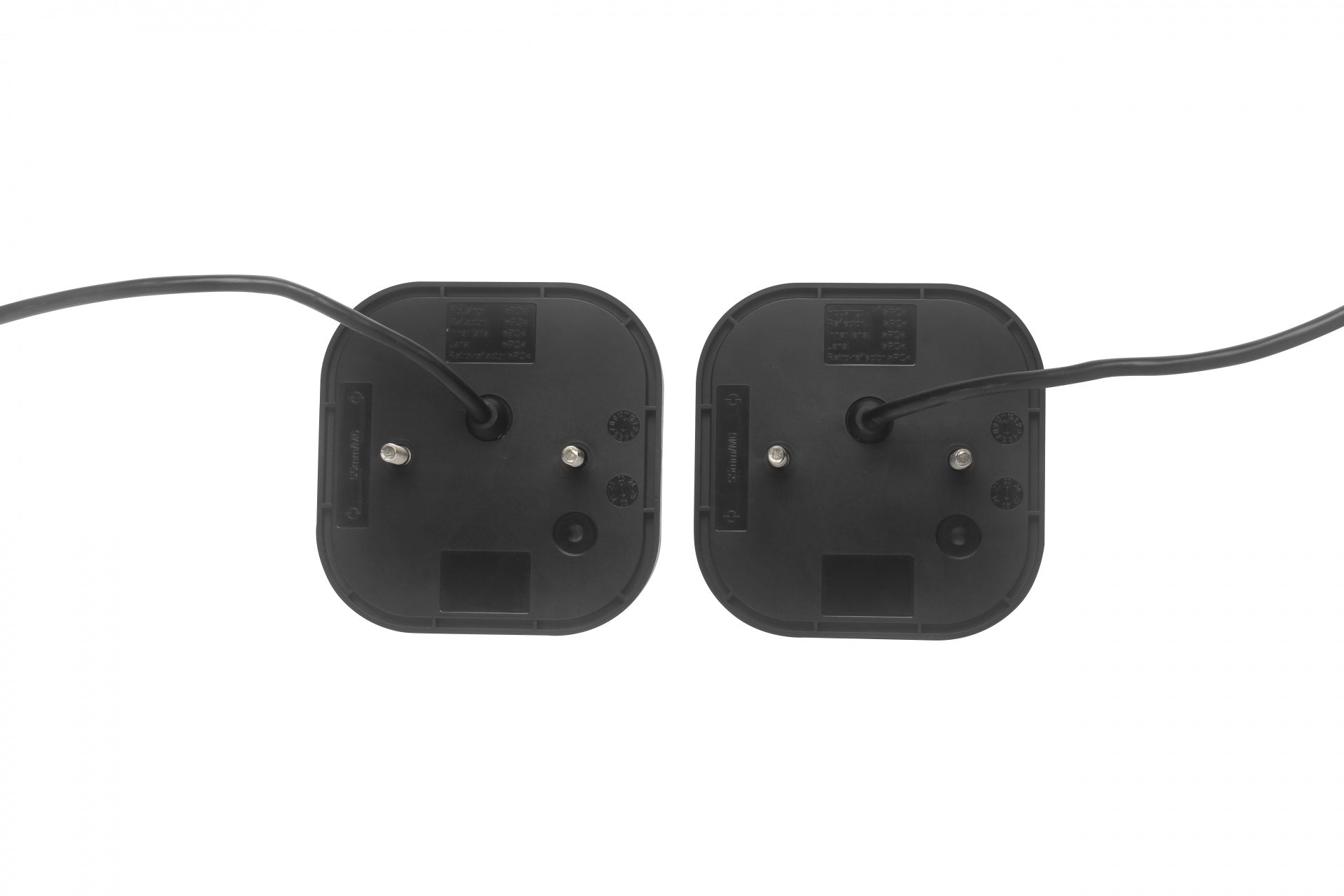 Комплект от 2 броя LED Диодни стопове стоп задни светлини динамичен мигач 12V-24V за бус камион ТИР ремарке каравана платформа Неон Neon Ефект 95 X 97 X 34 mm