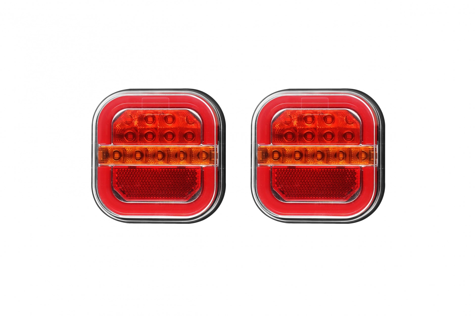 Комплект Безжични Диодни Лед Led Стопове Wireless С Магнит Неон Neon Ефект 12V-24V за Ремарке Каравана Платформа и др.