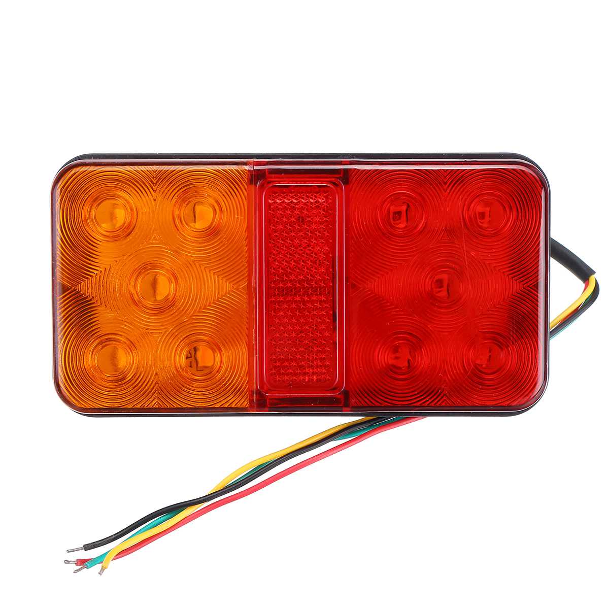 Комплект от 2 броя LED Лед Диодни Стопове Стоп Задна Светлина Slim 12V За Камион Ремарке Бус Ван Каравана и др. 15 cm x 8 cm