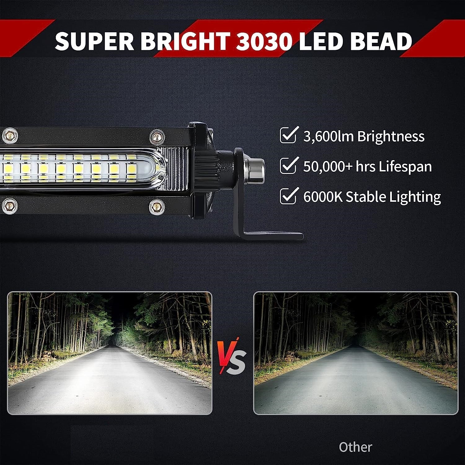 33.2 См 108W Мощен Диоден LED Лед Бар 36 Led Ултра Тънък Халоген Лампа Прожектор 12V 24V АТВ, Джип 4х4 Offroad Камион и др.