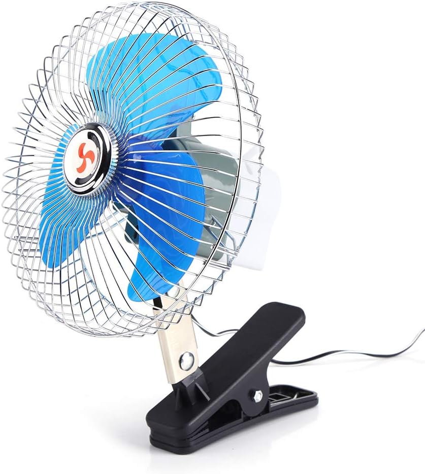 12V 20 cm 8 инча вентилатор за автомобил с клипс щипка