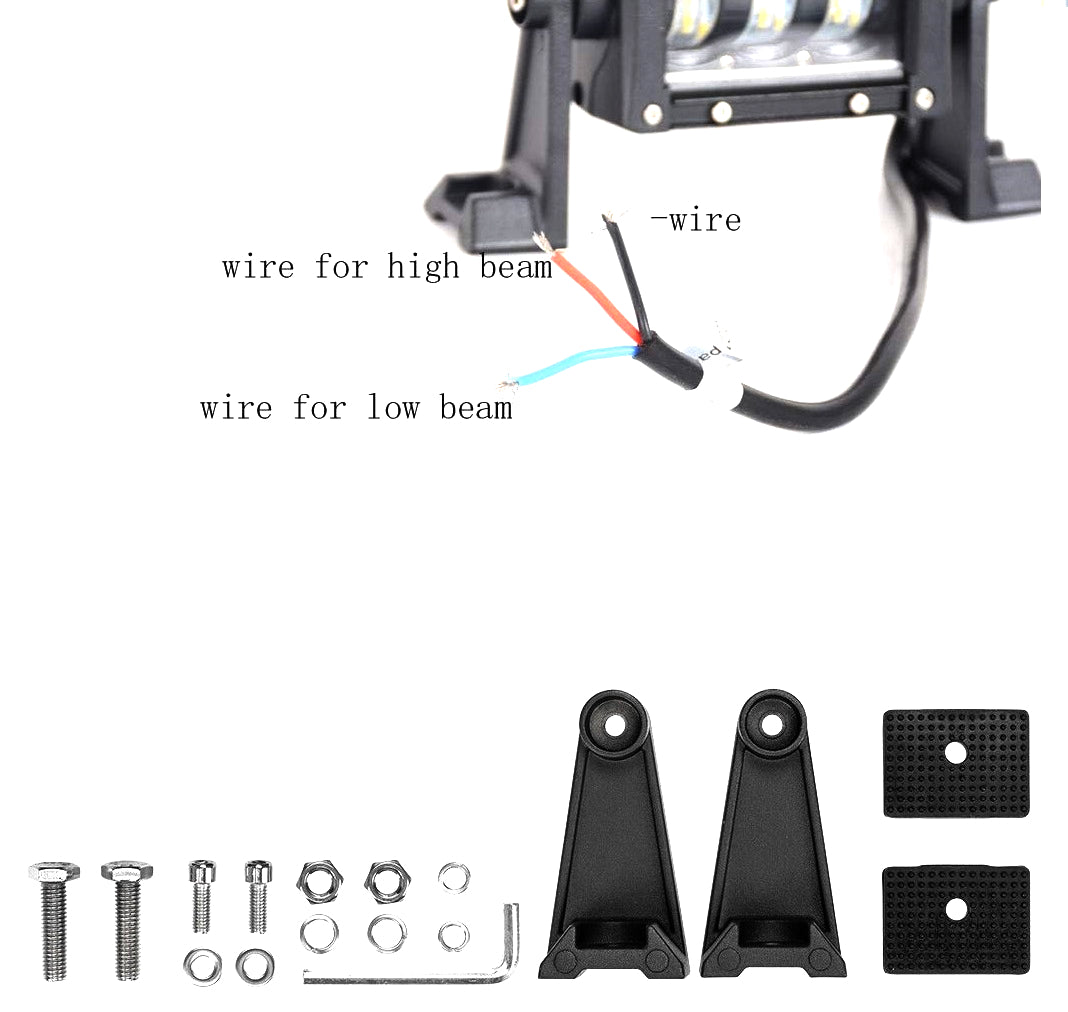 9D 27 СМ Led Bar Лед Бар Hi/Lo Къси Дълги Водоустойчив Удароустойчив 12V 24V 3840 LМ 48W С Лупи Off-Road Лед Бар За Джип ATV