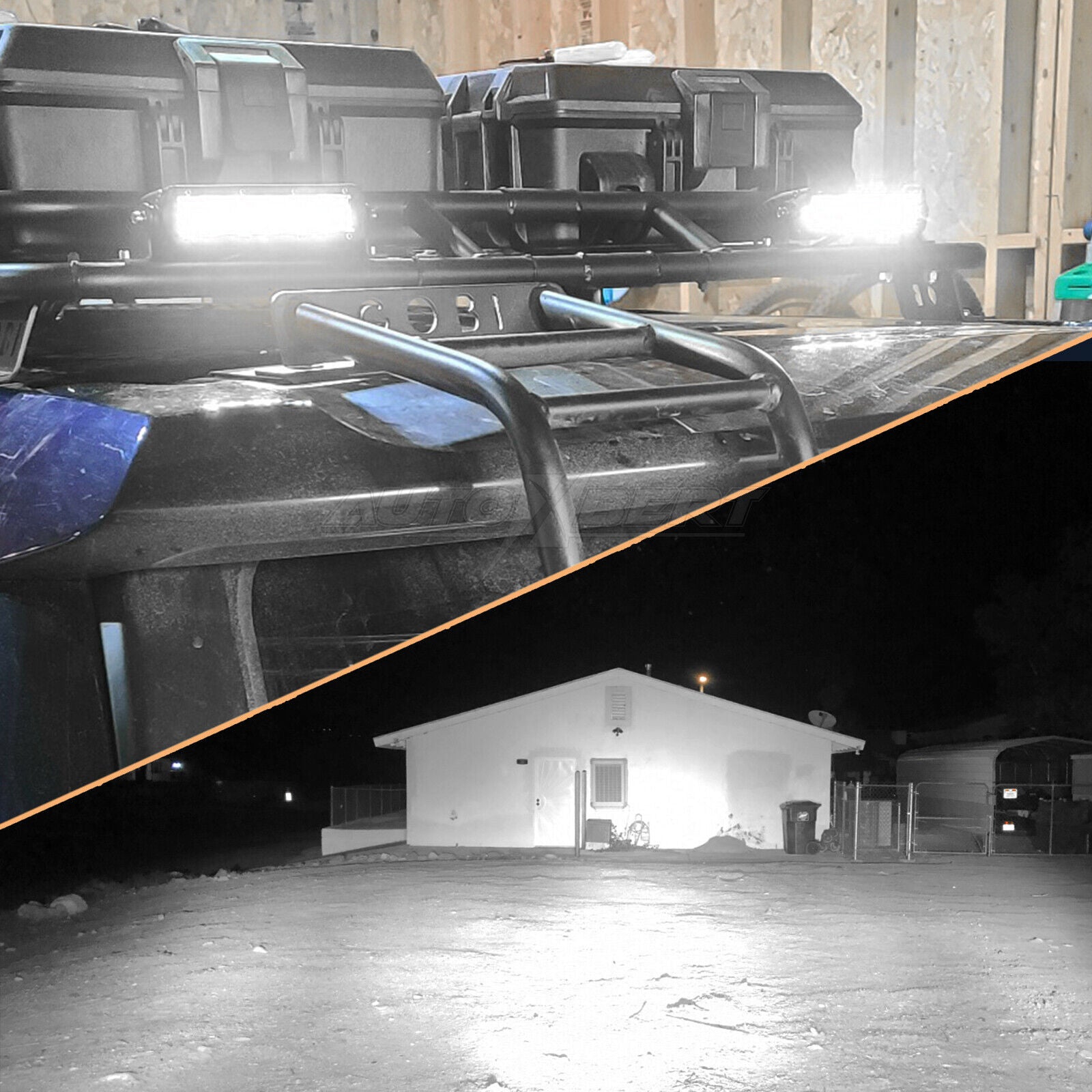 9D 27 СМ Led Bar Лед Бар Hi/Lo Къси Дълги Водоустойчив Удароустойчив 12V 24V 3840 LМ 48W С Лупи Off-Road Лед Бар За Джип ATV