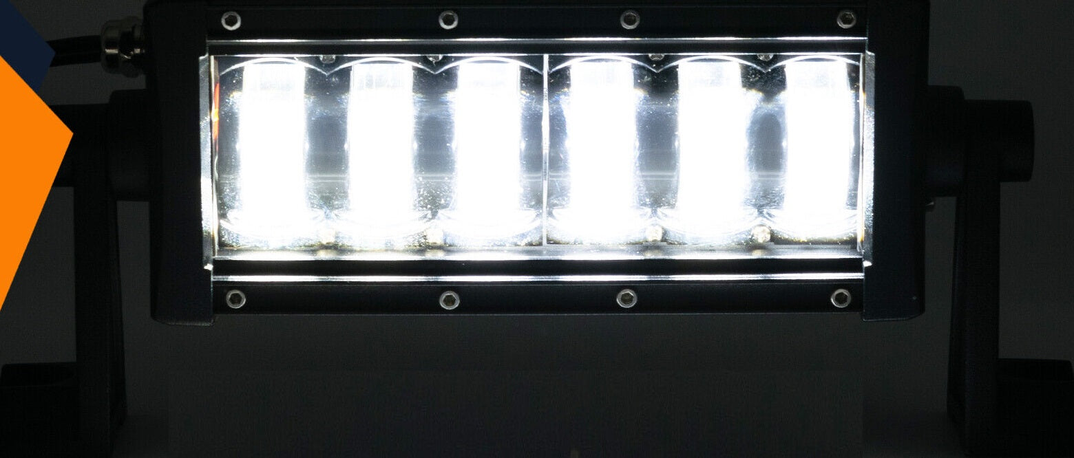 9D 27 СМ Led Bar Лед Бар Hi/Lo Къси Дълги Водоустойчив Удароустойчив 12V 24V 3840 LМ 48W С Лупи Off-Road Лед Бар За Джип ATV