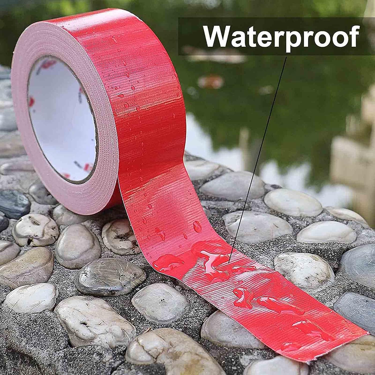 Универсална лента Червено тиксо за брезент 20м х 50мм