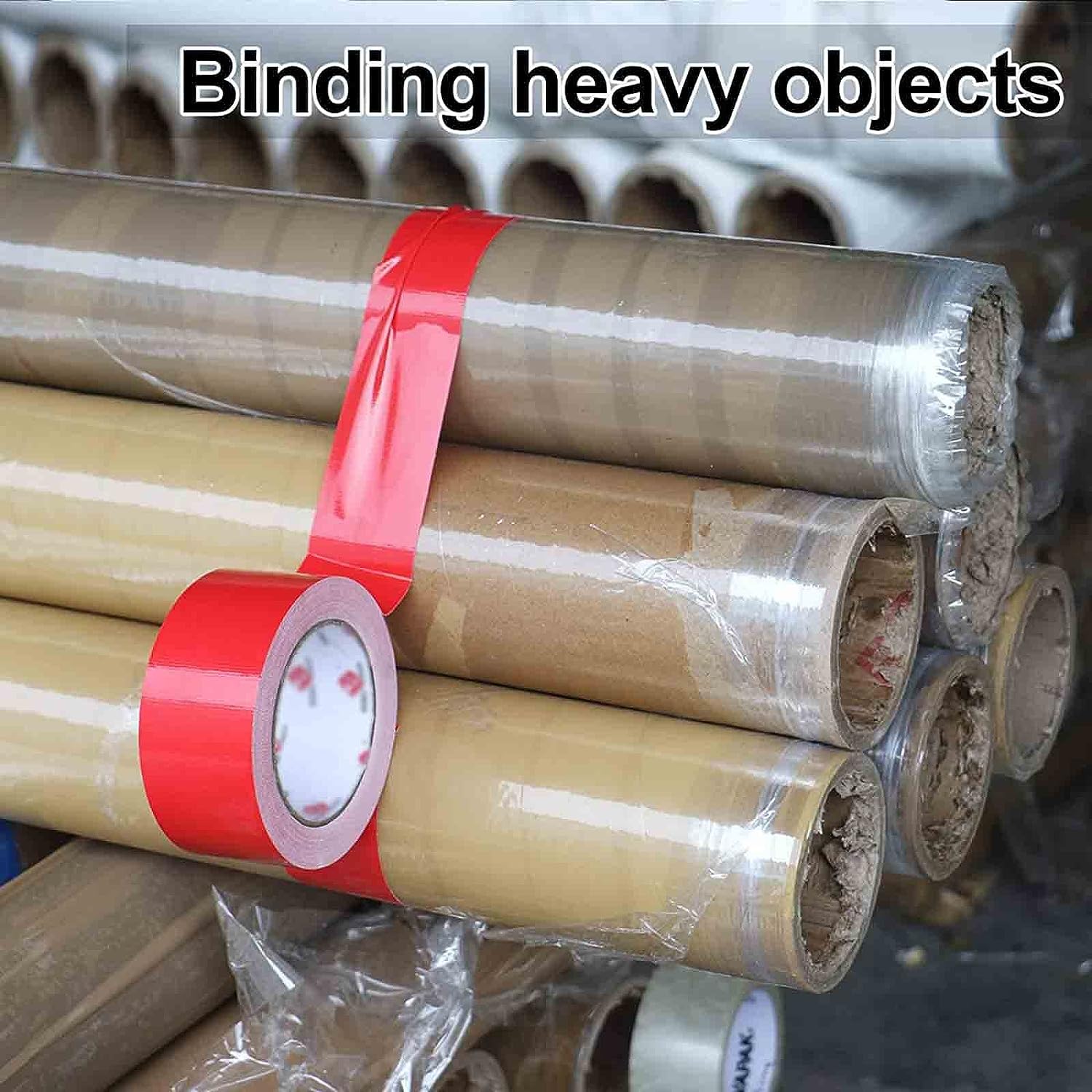 Универсална лента Червено тиксо за брезент 20м х 50мм