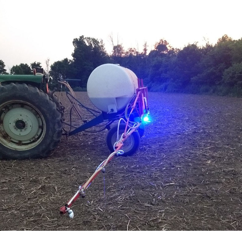 Led Лед работно осветление за щангата на пръскачка струйна лампа фар прожектор халоген синя светлина 12V-24V