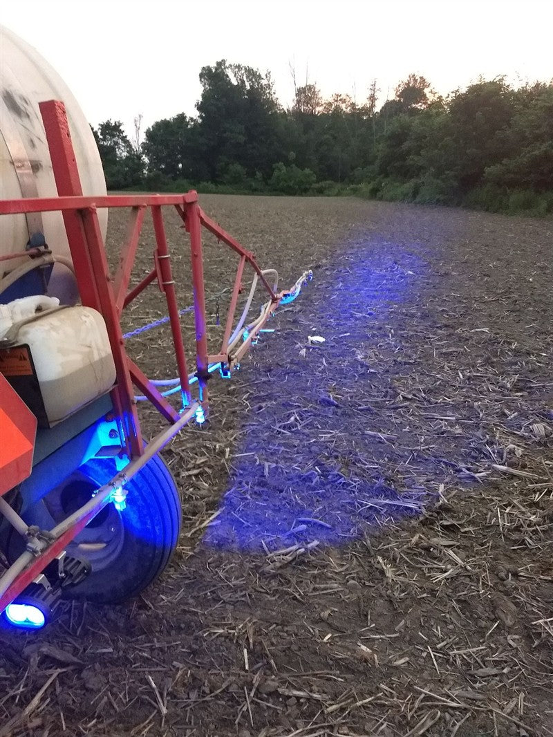 Led Лед работно осветление за щангата на пръскачка струйна лампа фар прожектор халоген синя светлина 12V-24V