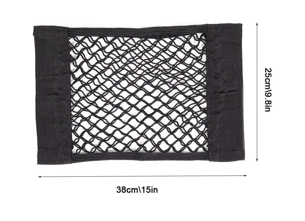 Органайзер еластична мрежа за багажник 38см х 25см черна