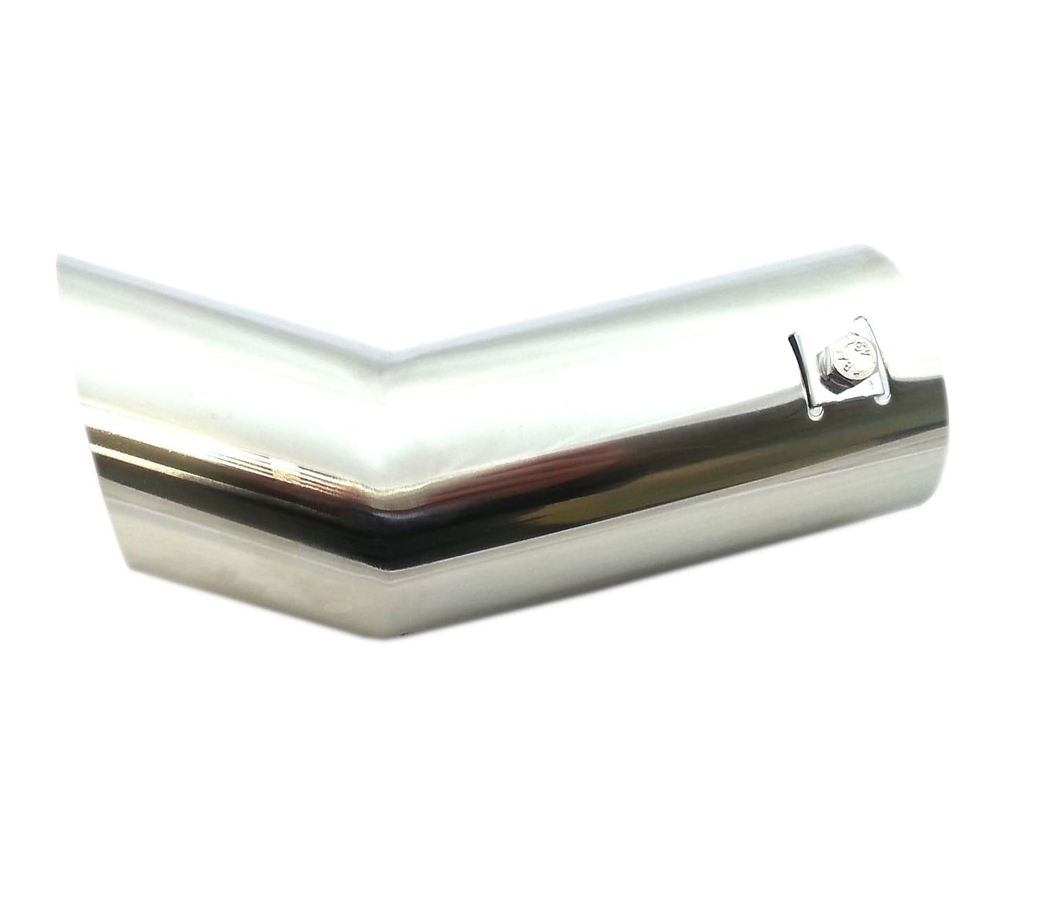 Универсален хромиран накрайник за ауспух за автомобил 63 мм нов