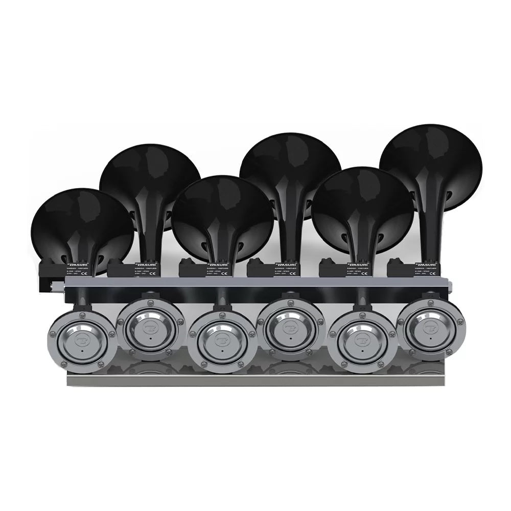 Тромба Музикална Клаксон BABY SHARK АXEL F и още 18 Мелодии 12V - 24V Супер Мощна +130db за Кола Камион Трактор ТИР Бус Автобус и Др.