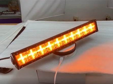 54 См Led Bar Лед Диоден Бар Прожектор Бяла и Оранжева, Жълта Светлина, Блиц, Флаш, CROSS DRL 120W 12V 24V
