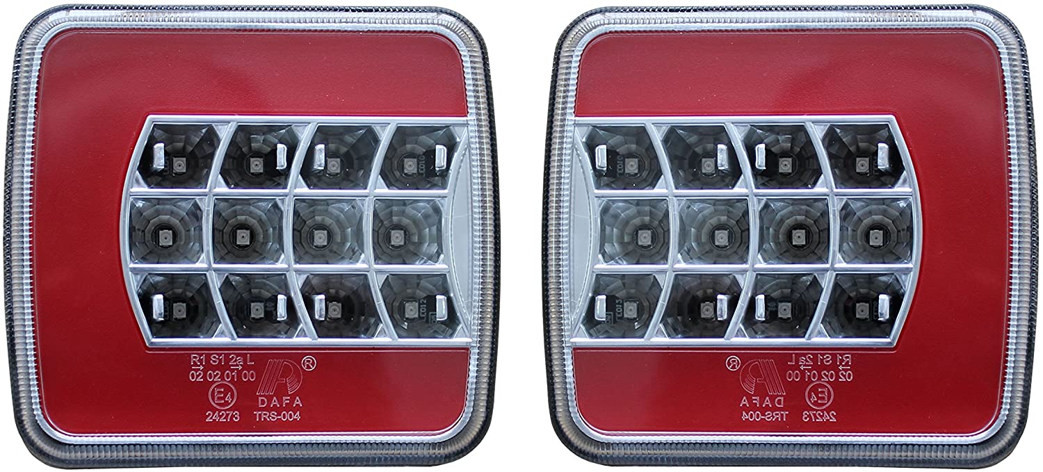 Комплект Стопове Задни Свeтлини С Крушка 12v Подходящи За Бус Камион Ремарке Караванa Платформа Със Сертификат E4