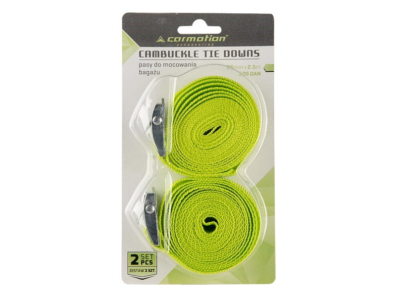 Комплект от 2бр колан колани за товар притягане 2.5м Carmotion