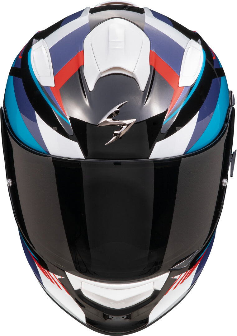 КАСКА SCORPIONS EXO 491 ABILIS BLACK/RED/BLUE