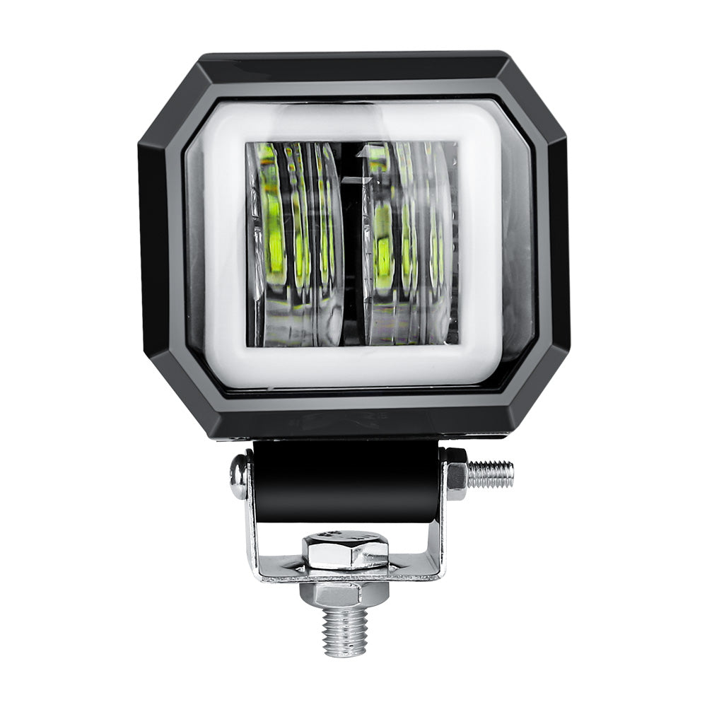 7D LED Халоген 7.6см Диодна Работна Лампа Диоден Фар Прожектор Задна Светлина 20W 1000lm 12V/24V
