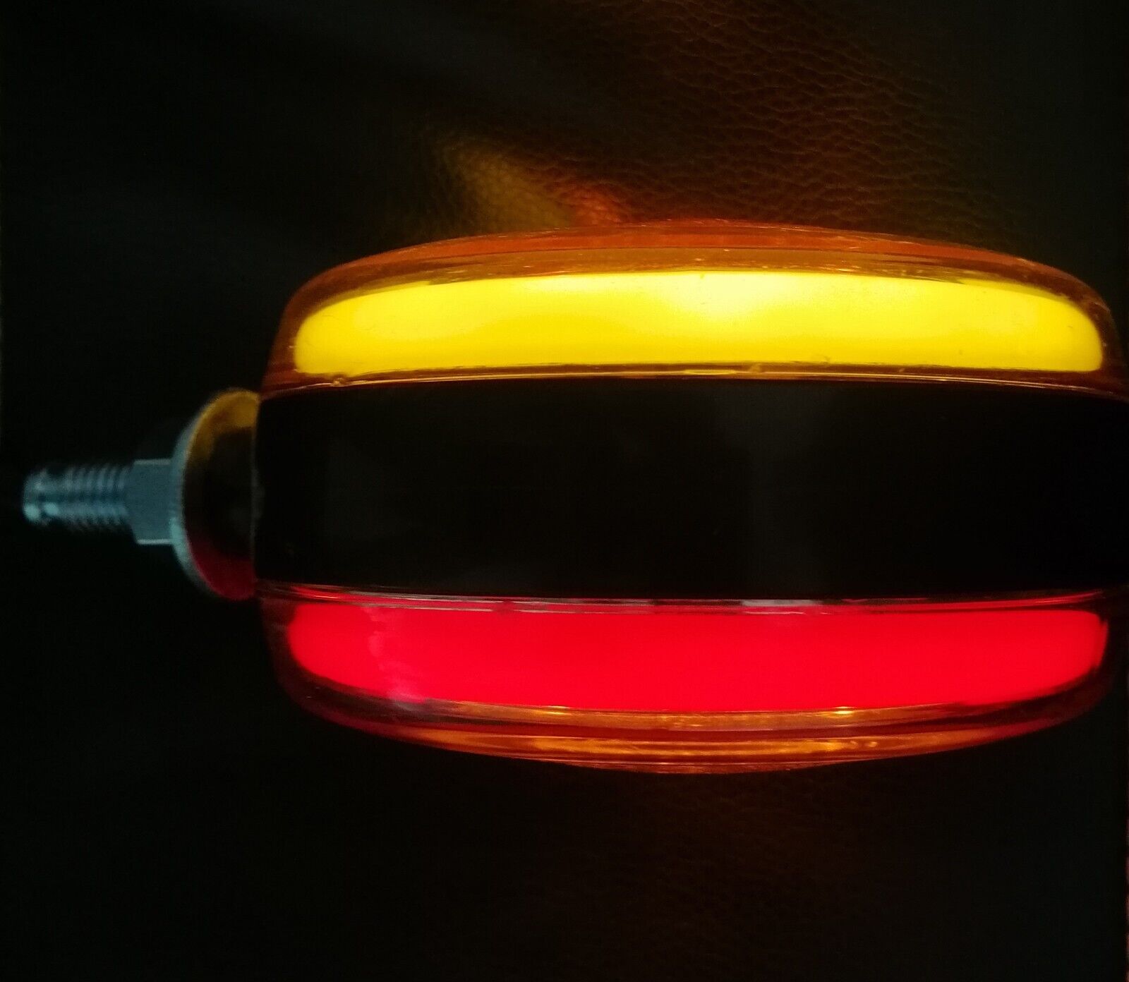 1 брой ЛЕД LED габарит за огледало ОБЕЦИ за камион 12-24V Scania Сканиа Volvo Волво MAN МАН DAF ДАФ Mercedes Мерцедес с ефект Неон Neon в оранжево-червено