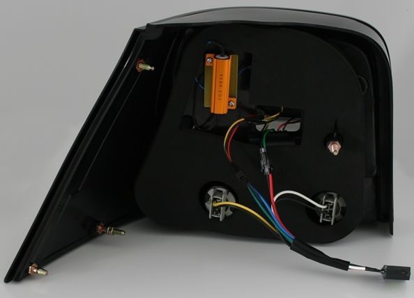 Диодни стопове лайтбар дизайн за Golf 4 - черни