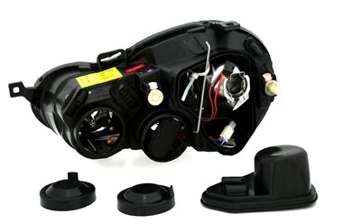 Кристални фарове за Поло 9N (2001-2005) - хром