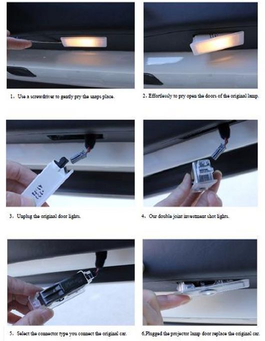 Лого проектор на мястото на плафона на вратата - Toyota