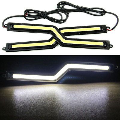 Универсални диодни светлини COB 18CM 12W - черен корпус