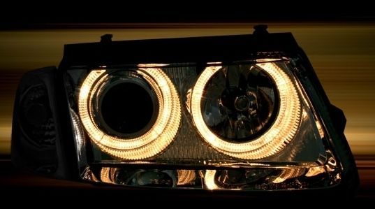 Кристални фарове Angel Eyes VW PASSAT 3B/ B5 (1997-2000) - хром
