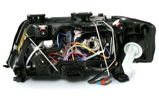 Кристални фарове AUDI A6 (2001-2003) - хром