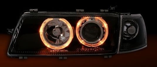 Кристални фарове OPEL VECTRA A (88-95) - черни