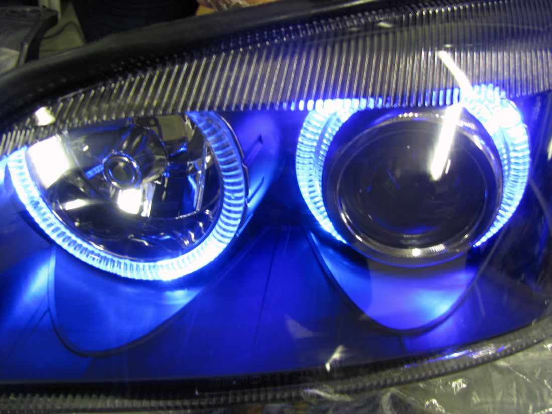 Кристални фарове Angel Eyes AUDI A3 (96-00) - хром
