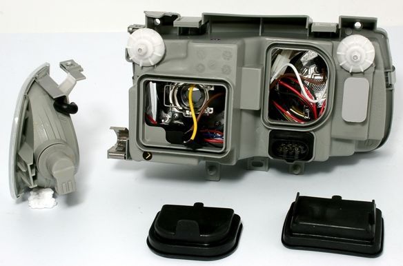 Кристални фарове POLO 6N (94-99) - черни