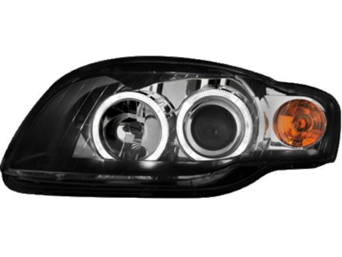 Кристални фарове AUDI A4 (2004-2008) - черни