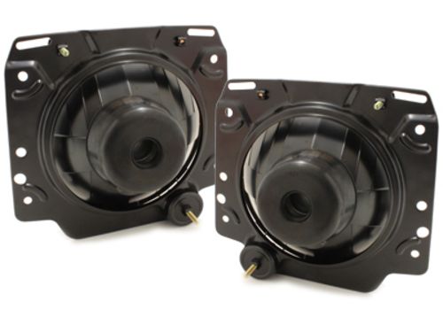 Кристални фарове с кръст GOLF II (83-93) - черен хром