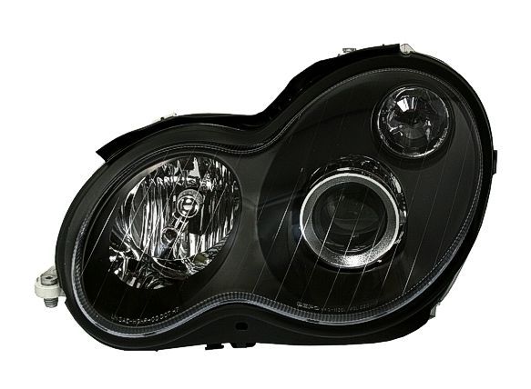 Кристални фарове за Mercedes C-CLASS W203 (2000-2004) седан - черни