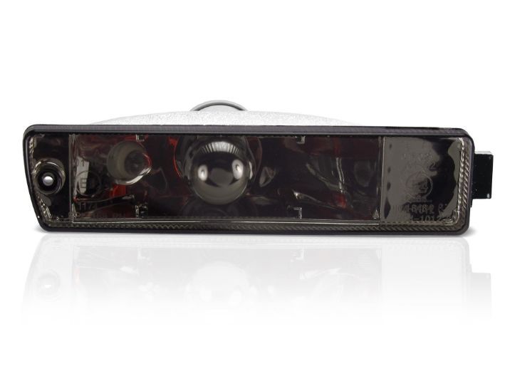 Кристални мигачи за широката броня Golf II - черен хром